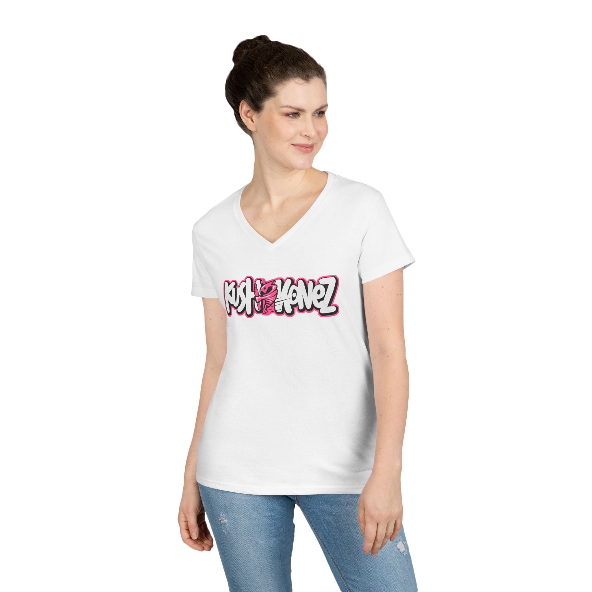 Ladies Kush Konez  V-Neck T-Shirt