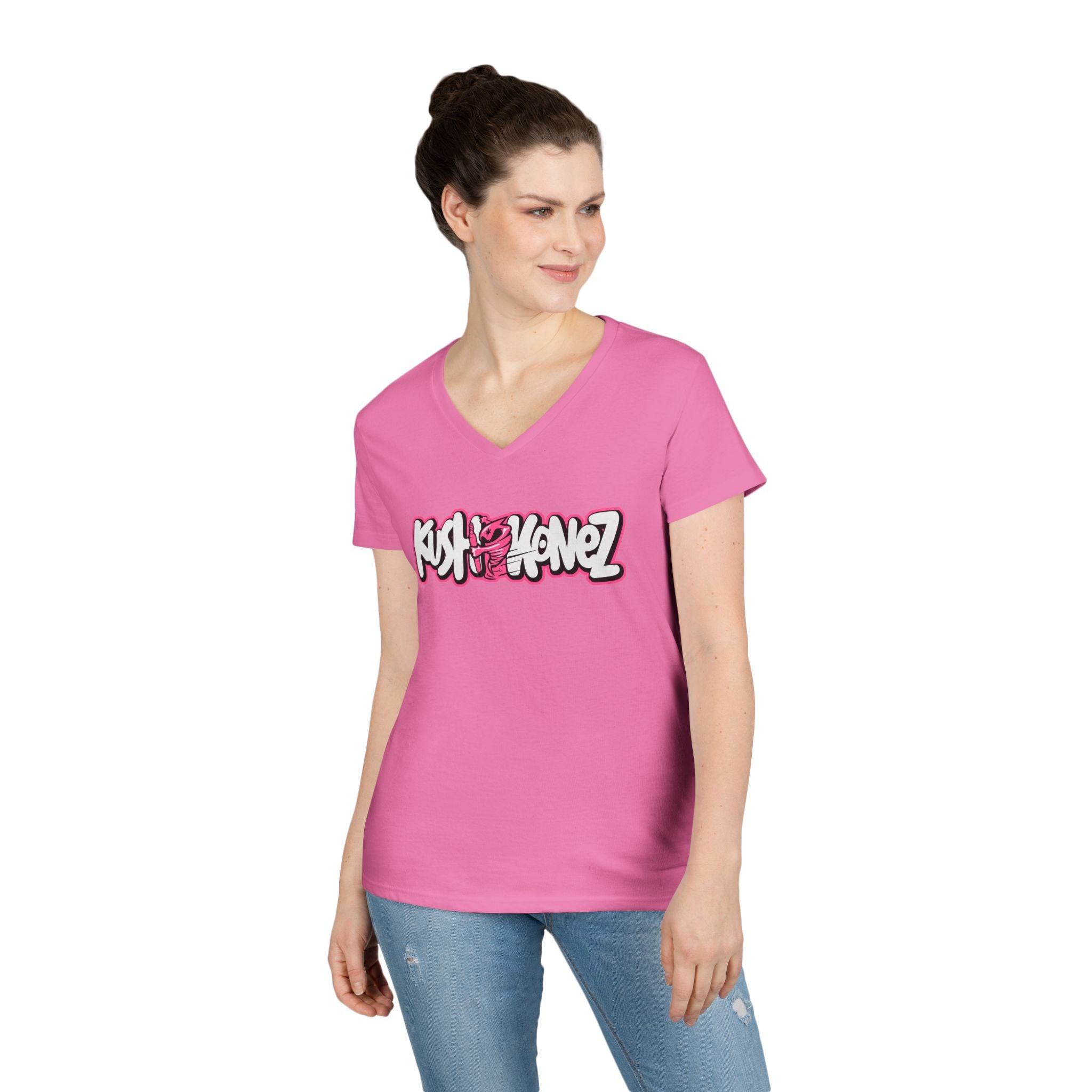 Ladies Kush Konez  V-Neck T-Shirt