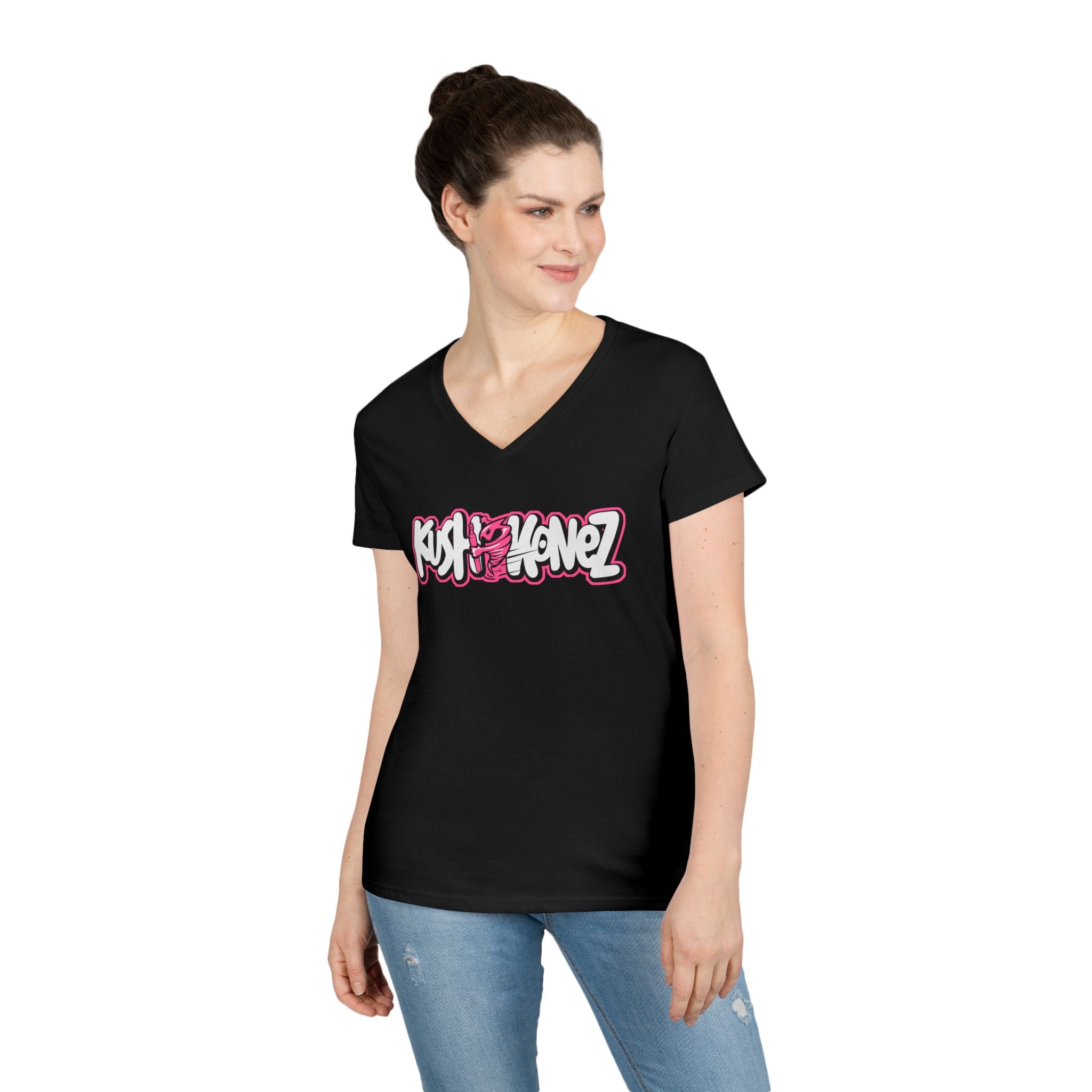Ladies Kush Konez  V-Neck T-Shirt